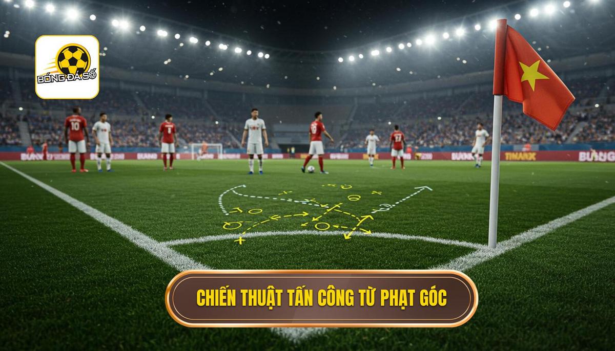Cách Sút Phạt Góc Hiệu Quả: Chiến Thuật Vàng Biến Cơ Hội Thành Bàn Thắng 2 Phần 2_ Chiến Thuật Tổ Chức Tấn Công Từ Phạt Góc