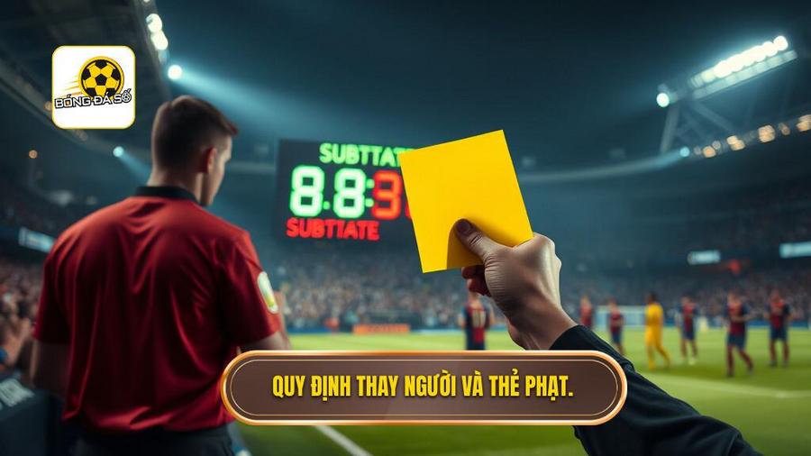 Quy định thay người và thẻ phạt.