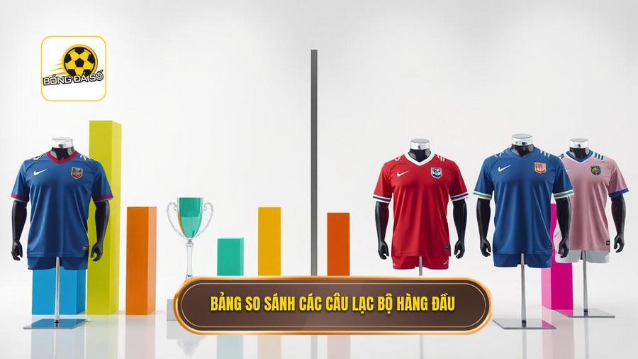 Bảng so sánh các câu lạc bộ hàng đầu